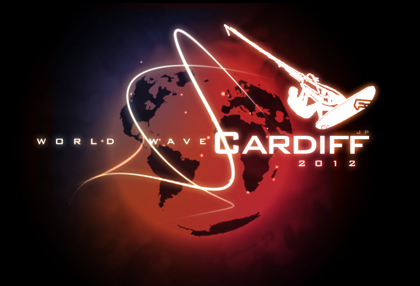 cardiff wave logo black background