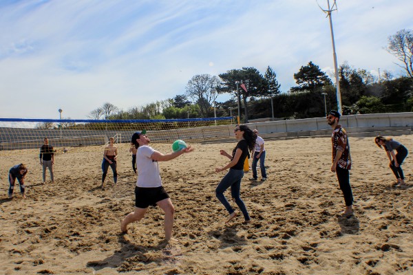 Volleyball on the beach