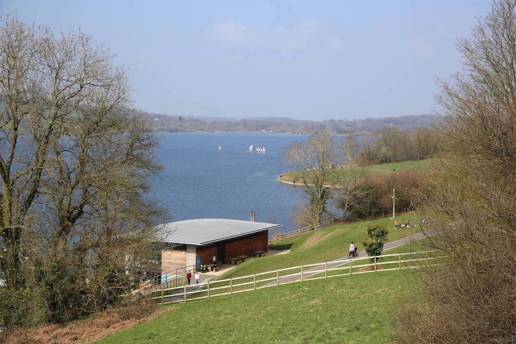 The view overlooking the lake